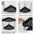thumbnail image 4 of Organizador Esquinero Para Baño 5 Repisas Estante De Cocina Modelo Negro, 4 of 4