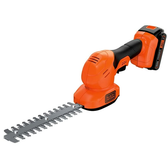 Cortadora de setos recíproca BLACK+DECKER, 20 V, máx. 3/8 pulgadas
