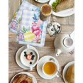 thumbnail image 4 of Spring Easter Kitchen Dish Towels for Drying Dishes Set of 4, Watercolor Flower Eggs Berry Leaf Blue Plaid Waffle Weave Microfiber Hand Tea Bathroom Towels Quick Dry & Absorbent Towel 15.7x23.6, 4 of 7