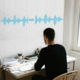 thumbnail image 4 of Soundproof Wall Stickers Noise Reducing Acoustic Panels Self Polyester Fiber Tiles For Home, 4 of 8