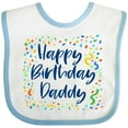thumbnail image 3 of Inktastic Happy Birthday Daddy Boys or Girls Baby Bib, 3 of 4
