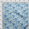 thumbnail image 3 of oneOone Cotton Poplin Blue Fabric Florals Sewing Craft Projects Fabric Prints By Yard 42 Inch Wide, 3 of 5