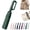 Dark Green, variant on Portable Automatic Folding Umbrella with Hook, Windproof Waterproof with Loop Buckle, Large Travel Sunny Compact Clip on Umbrellas Backpack for Men & Women