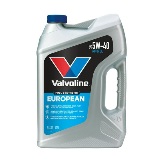 Valvoline European Vehicle Full Synthetic 0W-40 Motor Oil 5 QT, Case of 3 (3 pack)