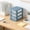 Blue 3 Layers S, variant on Desk Organizer with Drawers, 4 Drawers Storage Organizer, Desktop Storage Drawers for Office/Work Supplies, Plastic Stationary Makeup Organizer, Desk Storage Box for Office, Home