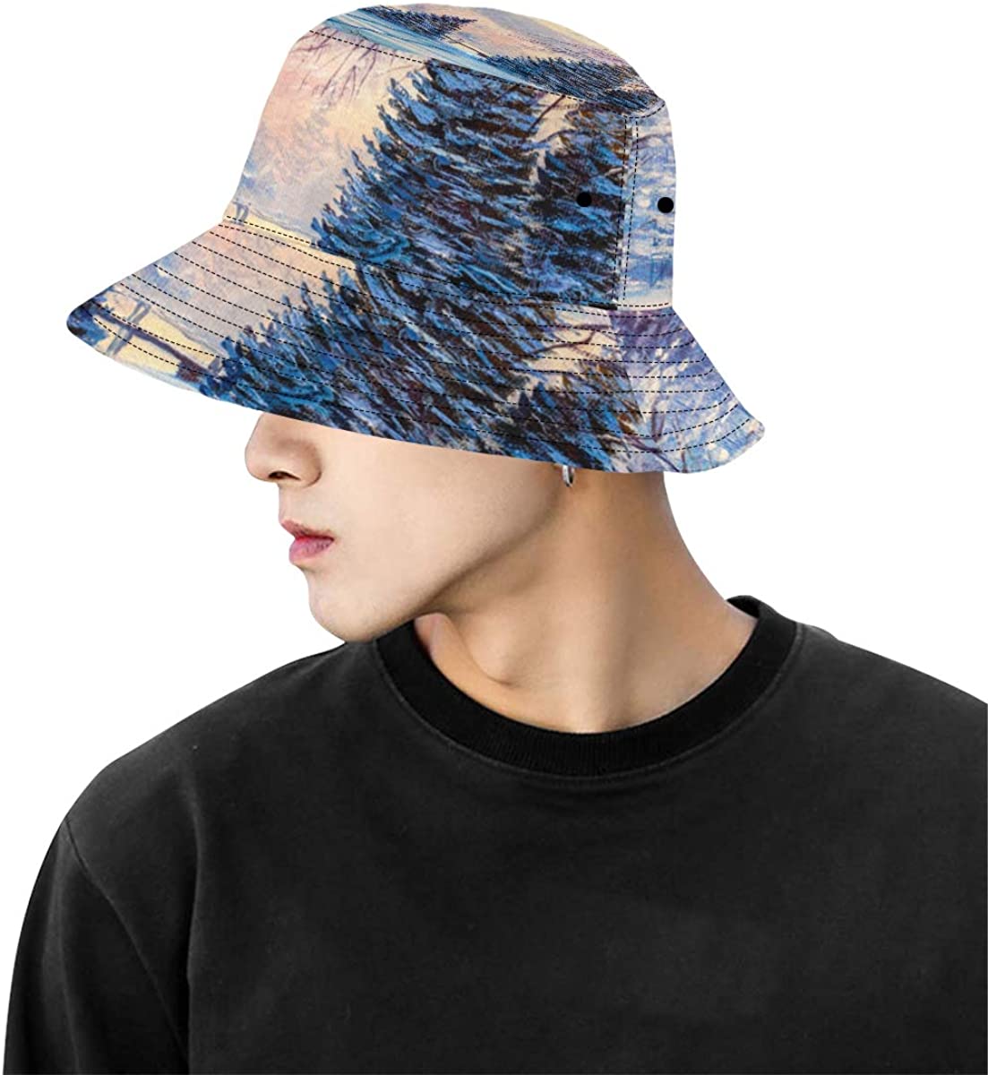 Wide Brim Sun Hat Beautiful Landscape 