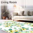 thumbnail image 2 of ODIKA 8'x10' Machine Washable Non-Slip Area Rug, Tranquil Meadow Floral Motif Embellished Decorative High Traffic Rug, Green, 561521, 2 of 7