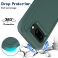thumbnail image 2 of for Google Pixel 9a Back Case, Luxury Ultra Slim PC + TPU Double-Layer Anti-Fall Shockproof Drop Protective Lightweight 2 In 1 Phone Case Cover for Google Pixel 9a, Darkgreen, 2 of 5