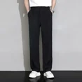 thumbnail image 2 of Pantalones holgados de verano para hombre, pantalones de traje negros rectos para hombre, ropa de diseñador de alta calidad, pantalones 2024 Spandex, estilo coreano, nuevo en, 2 of 4