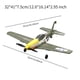 thumbnail image 2 of Avión de control remoto, avión RC, avión acrobático, juguetes de para principiantes, 2 of 8