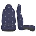 thumbnail image 5 of Haiem Anchor Heart Blue Printed Car Seat Covers Set of 2, Universal Fit Car Seat Covers,Protective Seat Covers,Comfortable Car Seat Covers, Easy Installation Seat Covers, Vehicle Seat Covers, 5 of 9