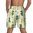 thumbnail image 4 of Gaeub Seahorse Mens Swim Trunks Stretch Beach Shorts Quick Dry for Men Swim Shorts Swimwear with Pockets- Small, 4 of 9