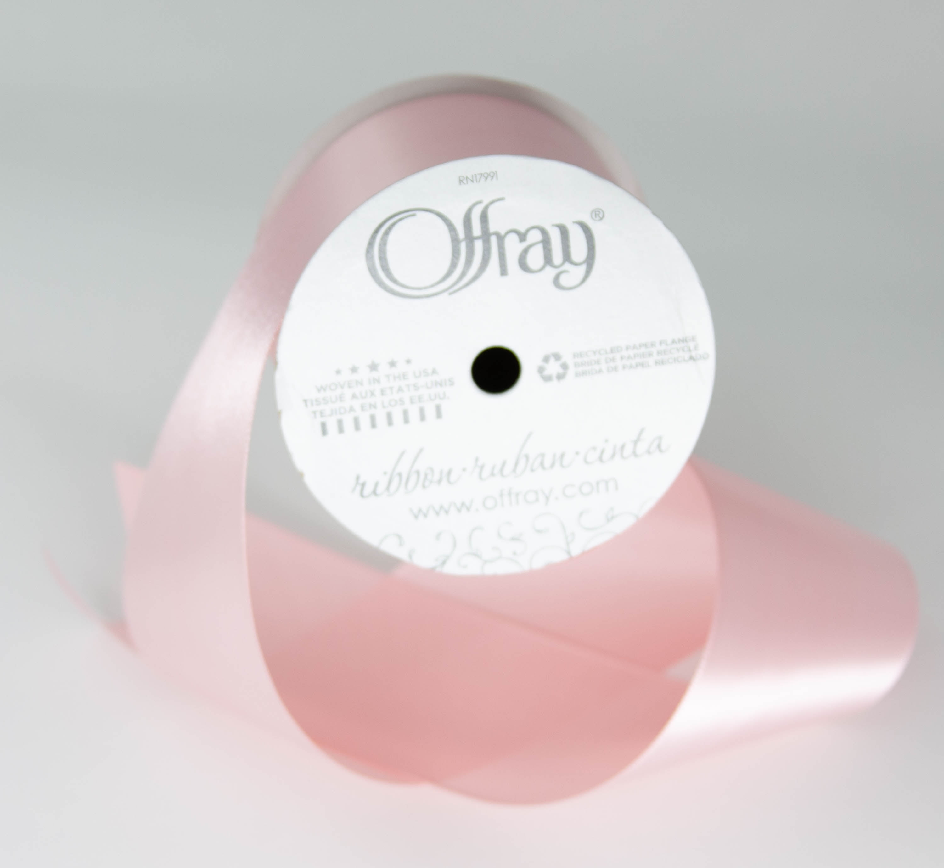 TONIFUL 1-12 Inch (40mm) x 100 Yards Baby Pink Wide Satin Ribbon Solid  Fabric Ribbon