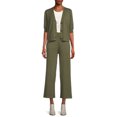 thumbnail image 3 of Time and Tru Women's Cardigan Sweater and Pants Set, 2-Piece, 3 of 5