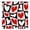 Rouge Rose Noir, variante sur Rideau de Douche de la Saint-Valentin Cœur Coloré Je t'Aime Rideau de Douche Cœur Romantique Décoration de Salle de Bain Petit Cœur Ensembles de Rideaux de Douche Salle de Bain Extra Long 72x72 Po avec 12 Crochets