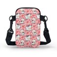 thumbnail image 2 of HELLHERO Crossbody Bags Cat Paw Print Pattern with Zipper Closed Crossbody Small Bags for Men, Women, 2 of 7