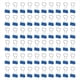 thumbnail image 1 of Clips Metálicos para Carpetas con en Forma de Corazón, 60 Piezas, Color Azul, 1 of 5