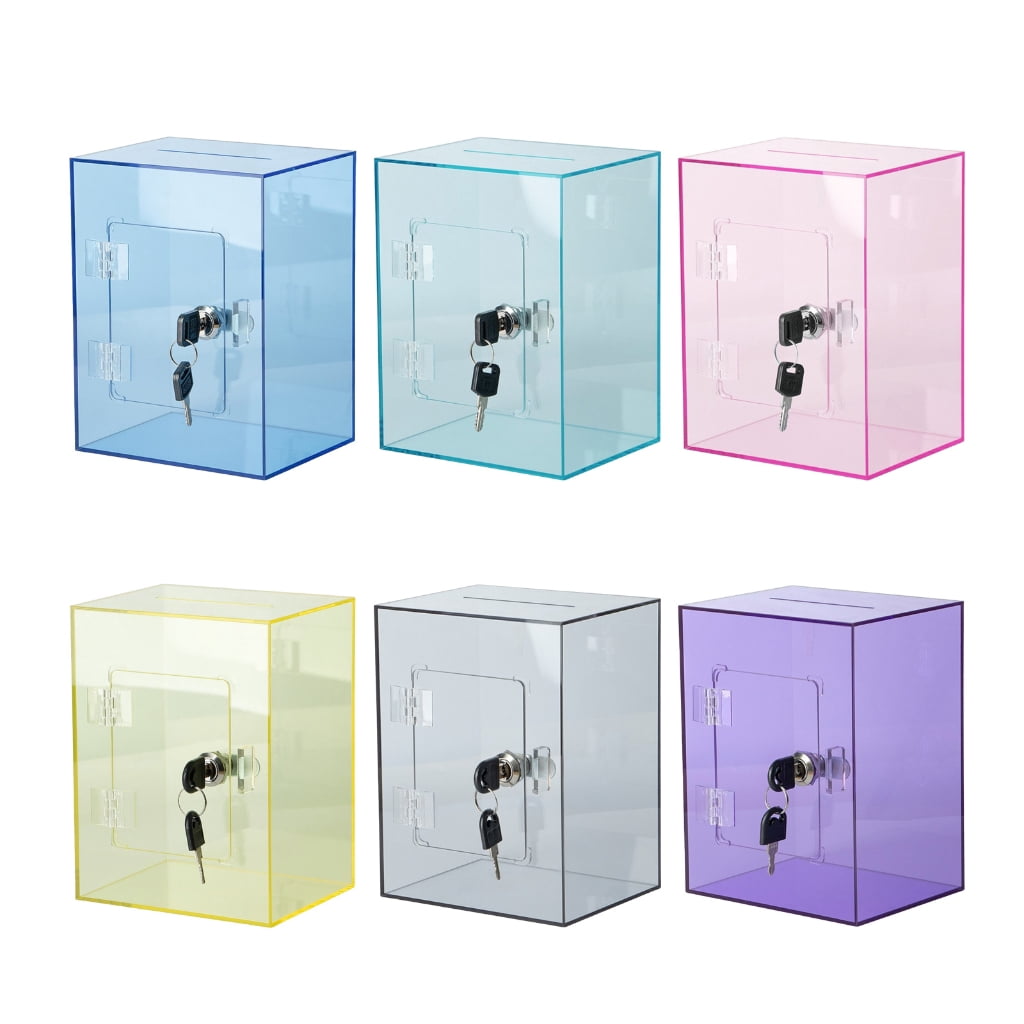 Functional Clear Money Saving Box With Lockable Key Premium Cash Storage Container Money Saving Box For Families