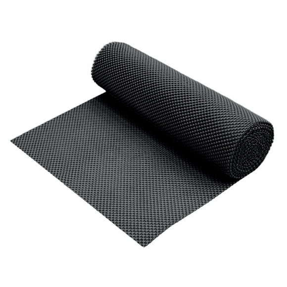 Esterilla antideslizante para pilates, con agarre antideslizante, para reformador de pilates, recortable, para muebles, cajones y estantes, ideal para negro