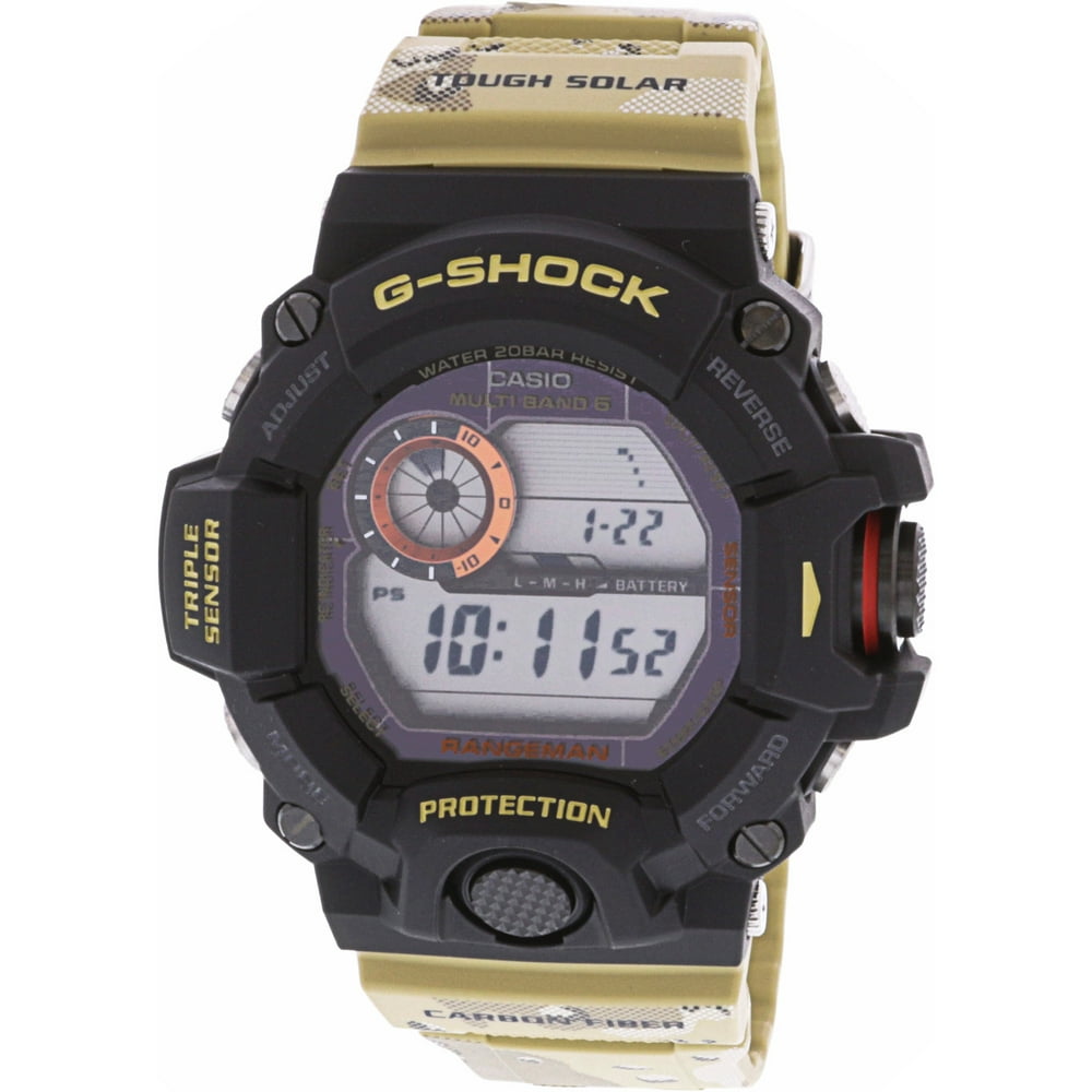 Casio - Men's Rangeman GW9400DCJ-1 Black Resin Quartz Sport Watch - Walmart.com - Walmart.com