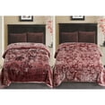 thumbnail image 6 of JML Thick Warm Winter Fleece Blanket For King Bed 2 Ply Reversible Soft Raschel Blanket,87"x94",10.5lb, Bean Paste Color, 6 of 8