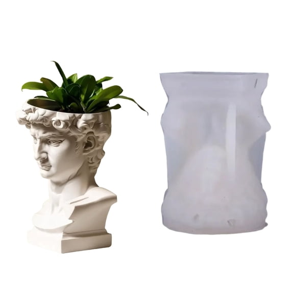 Detailed Sculpture Flower Pot Silicone Mold For Resin Concrete Cement DIY Home Garden Crafting Decorative Supplies