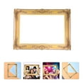 thumbnail image 2 of 1 Set 3Pcs Wedding Photography DIY Paper Picture Frames Photo Props (Golden), 2 of 8