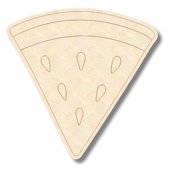 Unfinished Wood Etched Watermelon Shape 3" / 1/4"