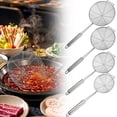 thumbnail image 5 of Stainless Steel Spider Strainer Skimmer Ladle,Stainless Steel Wire Pasta Strainer With Long Handle,Kitchen Strainer Spoon for Cooking and Frying,Pasta Strainer,Food Preparation(Z1-Silver 18cm), 5 of 6