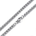 thumbnail image 4 of Collar con colgante de plumas para hombre con cadena de eslabones de acero inoxidable, 4 of 4