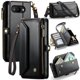 thumbnail image 1 of Funda tipo cartera para Google Pixel 9A con bloqueo RFID, tarjetero, cremallera y ranura para billetes, correa de hombro magnética de piel sintética suave para mujer, 1 of 9