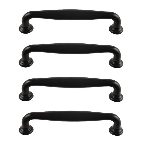 LAMIRO Cabinet Door Handle for Cabinets,Drawers,and Closets - Black Pull for Retro Decor