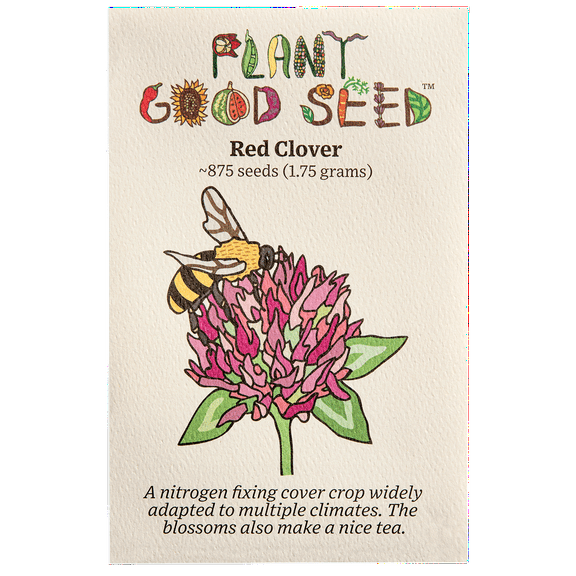 Plant Good Seed Company Red Clover Seeds, Nitrogen Fixing Cover Crop Seeds, 2000 Seeds