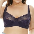 thumbnail image 6 of Bras for Women GaThRRgYP Womens Solid Lace Lingerie Bras Plus Size Underwear Bralette Bras Comfortable Bra, 6 of 8