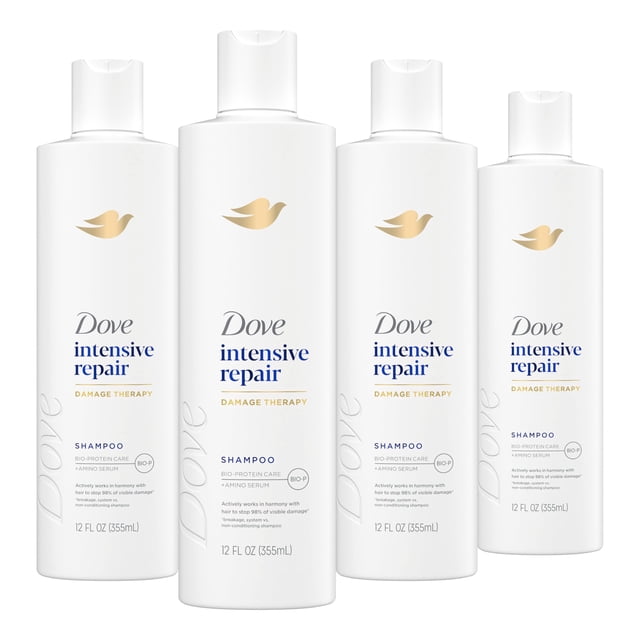 Dove Nutritive Solutions Shampoo, Intensive Repair 12 oz (Pack of 4)