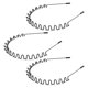 thumbnail image 1 of KELUBATU Diademas de Metal para Mujer Diademas para Hombre Diademas elásticas en Zigzag Diademas para Deportes al Aire Libre Accesorios para el Cabello Antideslizantes Simples de Moda (Paquete de 3), 1 of 5