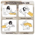thumbnail image 6 of WMGHA Large White Headboard Pillow Triangular Twin, Soft Wedge Pillow Headboard Positioning Support Reading Backrest Pillow for Day Bunk Backrest Support, 4 Sizes, 6 of 7
