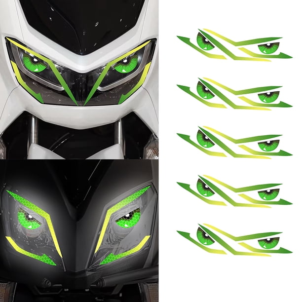 Pegatinas Los Faros La Motocicleta para PCX160 PCX 160 Moto Head Light Eyes () Green