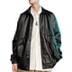 thumbnail image 5 of Chaqueta de cuero de PU para hombre Primavera suelta Casual Cuello vuelto Botón a presión Outwear para fiesta navideña, 5 of 8