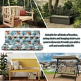 thumbnail image 4 of Replacement Cushions for Outdoor Swing, Swing Replacement Cushions Thicken 4" with Backrest, Waterproof Bench Cushions for Patio Furniture Porch Swing Cushions (Summer Freshness), 4 of 6