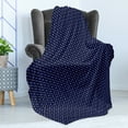 thumbnail image 4 of Diamond Soft Flannel Fleece Throw Blanket, Colorful Gemstones with Rhombus Shapes on a Dark Background Simplistic Pattern, Cozy Plush for Indoor and Outdoor Use, 50" x 70", Multicolor, by Ambesonne, 4 of 5
