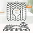 thumbnail image 4 of TSV 2pcs Silicone Sink Protectors for Kitchen Sink, Non-slip Kitchen Sink Mat Grid for Kitchen Bottom of Stainless Steel Porcelain Sink, 4 of 7