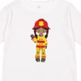 thumbnail image 4 of Inktastic African American Girl, Girl Fireman, Firefighter Girls Long Sleeve Toddler T-Shirt, 4 of 5