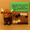 thumbnail image 4 of Hovmgk DIY Button Cow Ornament Kit, Christmas Crochet Cow Button Craft, DIY Holiday Decorations for Family Fun, Personalized Hanging Ornaments, Kids Craft Kit for Christmas Tree Decor, 4 of 4