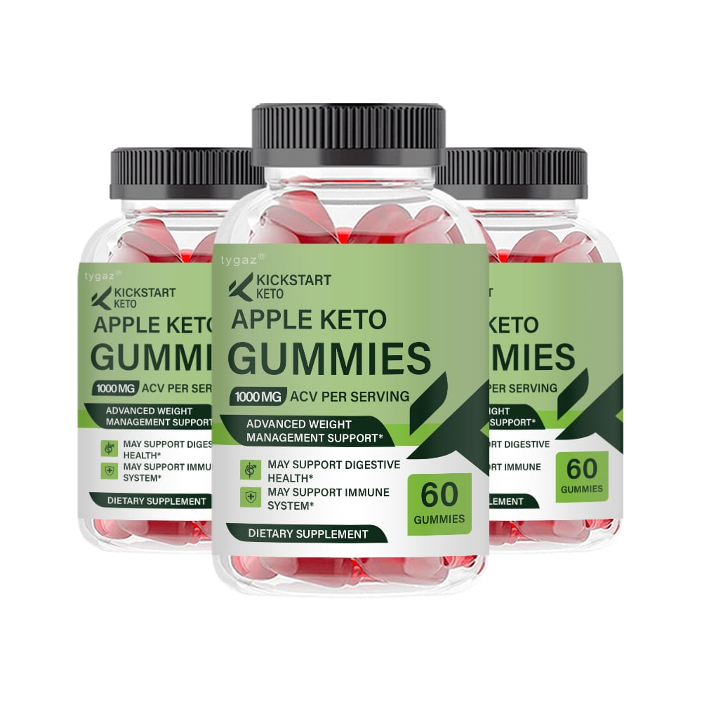 (3 Pack) Kick Start Keto Gummies KickStart Keto Apple Keto Gummies