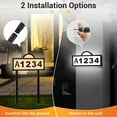 thumbnail image 3 of Quntis Solar Address Signs for House, Waterproof Light Up House Numbers for Outside, Cold/Warm/Daylight White Address Plaque Outdoor LED Illuminated, Wall Mounted/In Ground 2 Ways for Home Yard Stree, 3 of 10