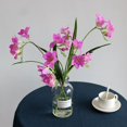 thumbnail image 2 of Xiao Hua 2 flores artificiales de tacto real para decoración del hogar, oficina, boda, arreglo floral (morado, 64 cm de largo), 2 of 5