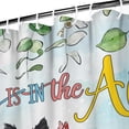 thumbnail image 3 of Spring Summer Shower Curtain, Eucalyptus Floral Shower Curtains for Bathroom, Seasonal Home Decor Waterproof Fabric with Hooks 72x72 Inch, 3 of 4