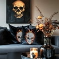 thumbnail image 6 of 1 Pc Skull with Flame Pattern Rhinestone Iron on Hotfix Transfer Decal Bling DIY Patch Clothing Repair Applique T-Shirt Vest Shoes Hat Jacket Decor Clothing DIY Accessories, 6 of 9