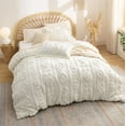 thumbnail image 4 of Juego de Edredón Bedsure King Size Blanco con Acolchado Boho de 3 Piezas, 4 of 8